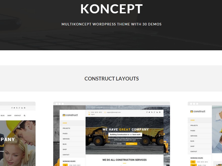 Koncept WordPress theme Koncept WordPress theme