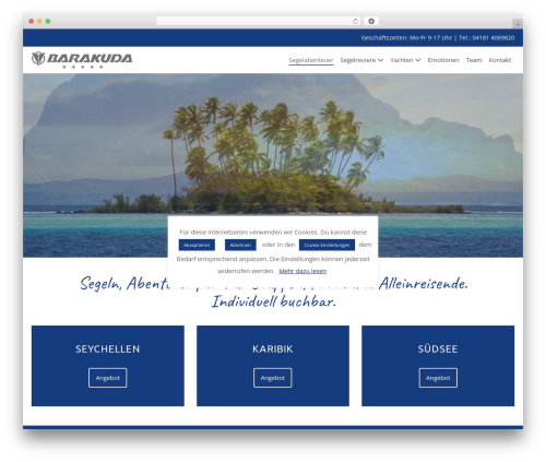Page Builder Framework premium WordPress theme - barakuda-segelreisen.de