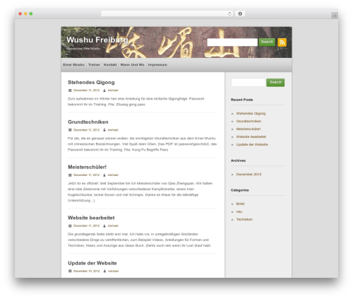 Priimo WordPress theme - wushu-freiburg.de