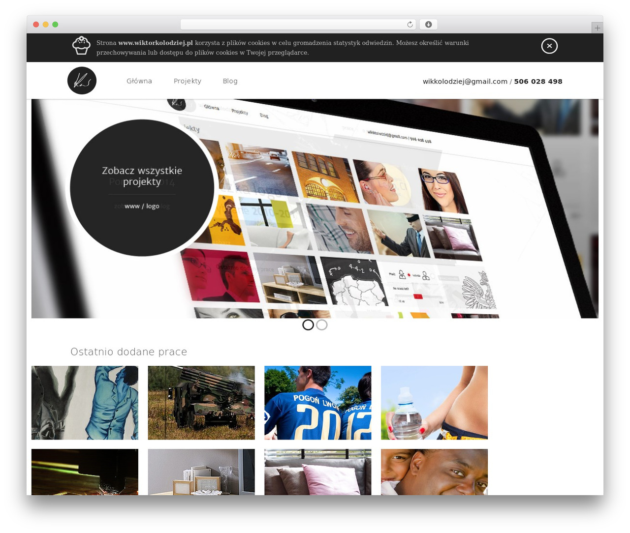 Responsive WordPress theme - wiktorkolodziej.pl