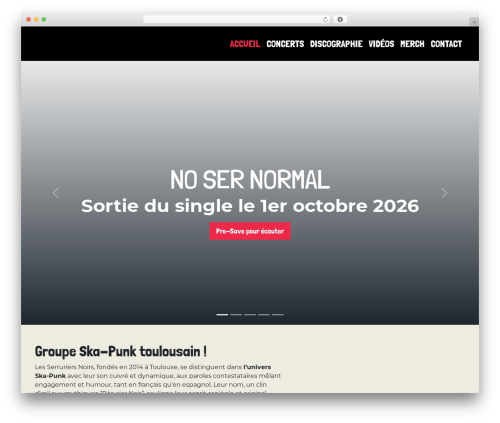 WordPress theme BootScore - serruriersnoirs.com