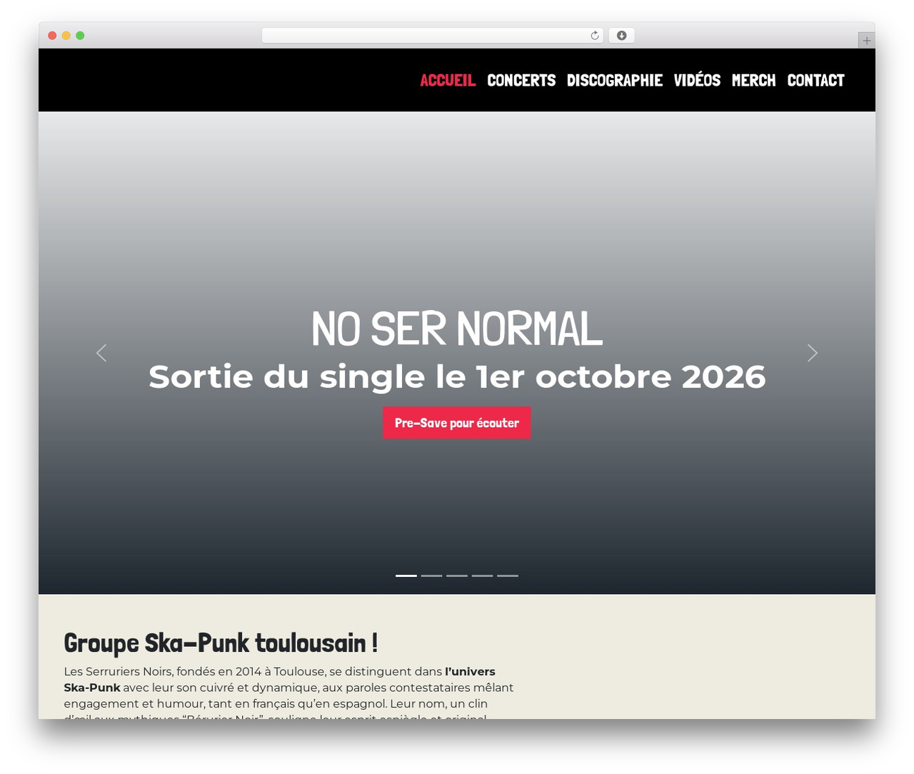 WordPress theme Bootscore - serruriersnoirs.com