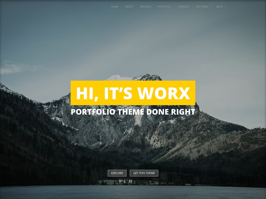 Worx WordPress portfolio theme by ThemeTrail