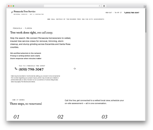 Xagio seo WordPress plugin - treeservicespensacola.com