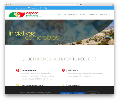 Divi theme WordPress - aepaca.es