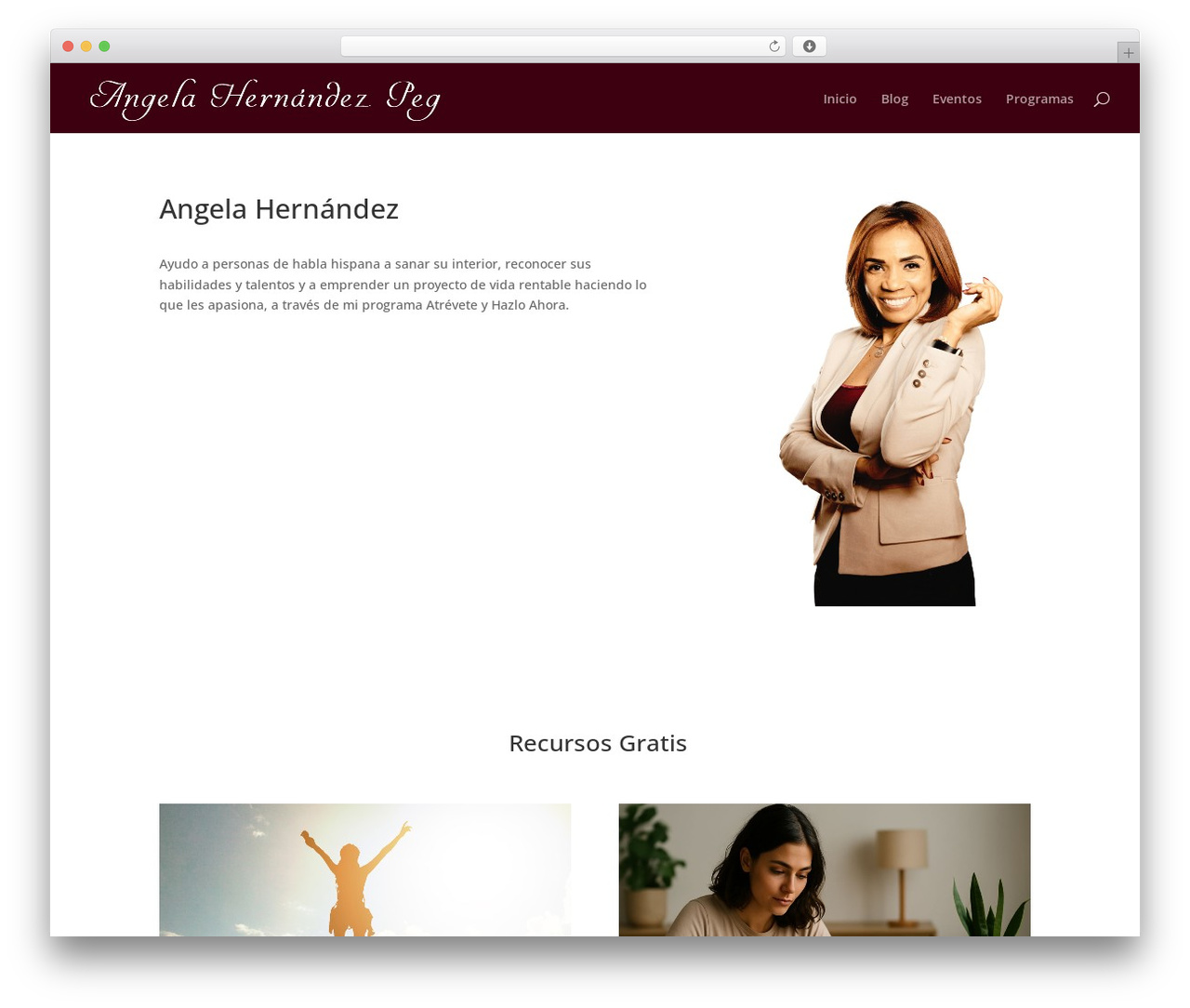 Divi theme WordPress - angelahernandezpeg.com