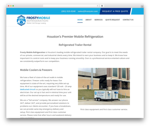 Divi WordPress theme design - frostymr.com