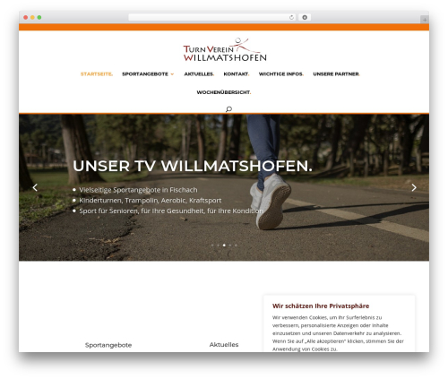 Divi WordPress theme - tvwillmatshofen.de