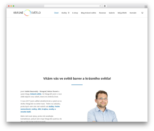 Divi WordPress theme - krasnesvetlo.cz