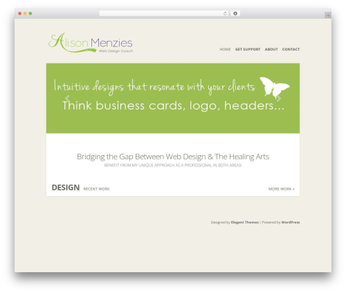 Flexible premium WordPress theme - alisonmenzies.com
