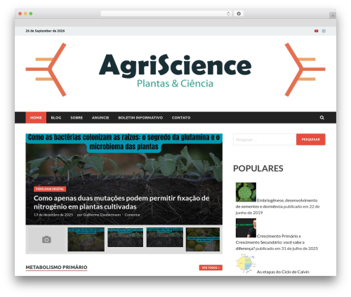 HitMag Pro WP theme - agriscience.com.br
