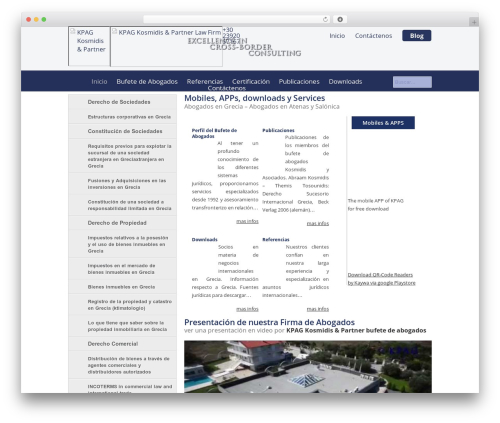 Kosmidis & Partner Theme WordPress theme - abogado-grecia.es