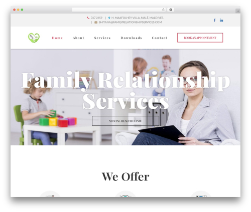 Psycheco theme WordPress - familyrelationshipservices.com