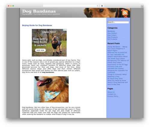 Theme WordPress IntelliTheme - alpinedogcoats.com