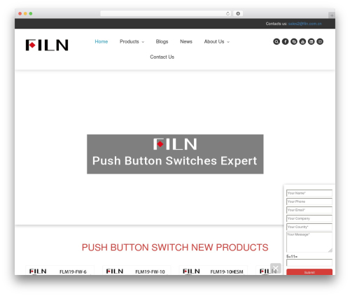 Theme WordPress Indicator - pushbuttonswitch.com