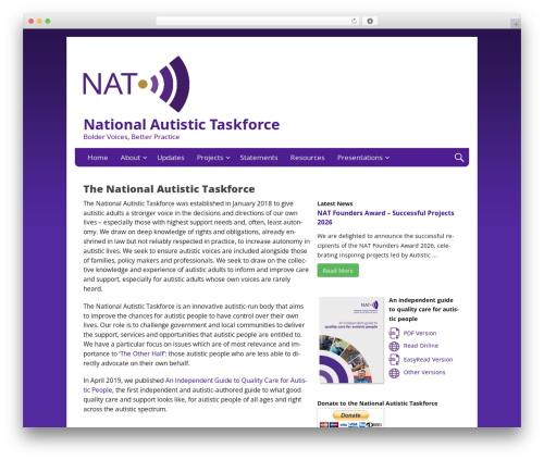 Theme WordPress Nevertheless - nationalautistictaskforce.org.uk