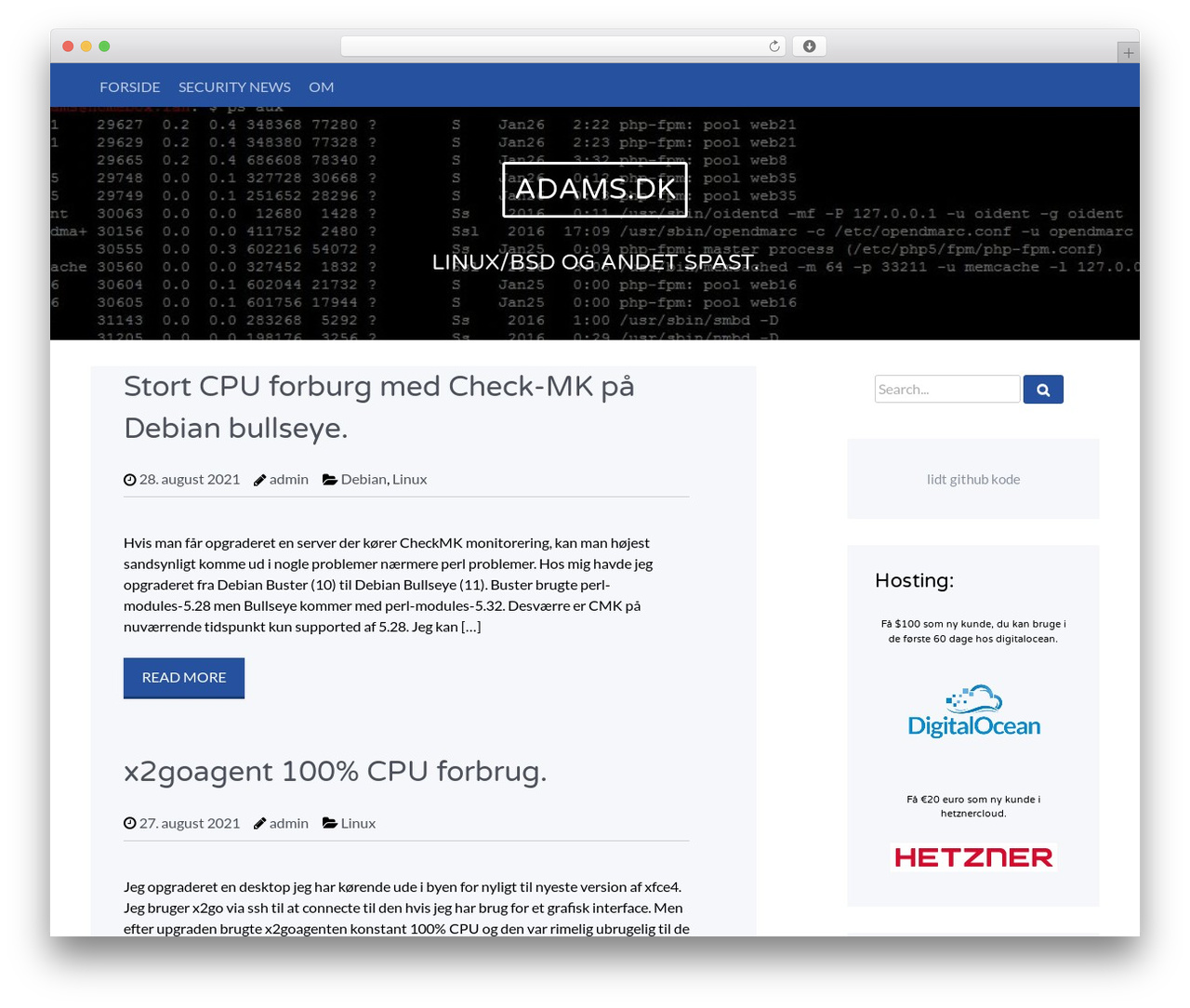 Wise WordPress theme - adams.dk