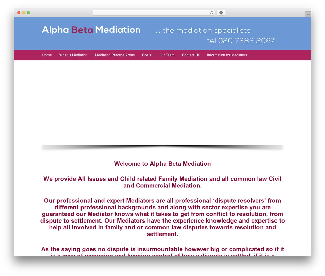 WordPress theme ABM - alphabetamediation.co.uk