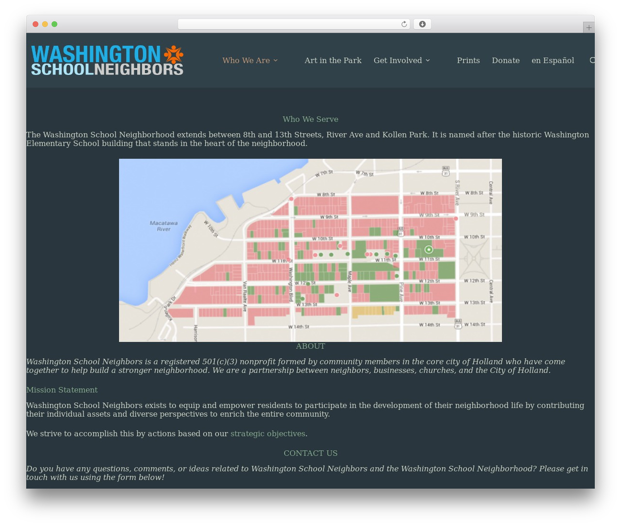WordPress theme Blocksy - washingtonschoolneighbors.com
