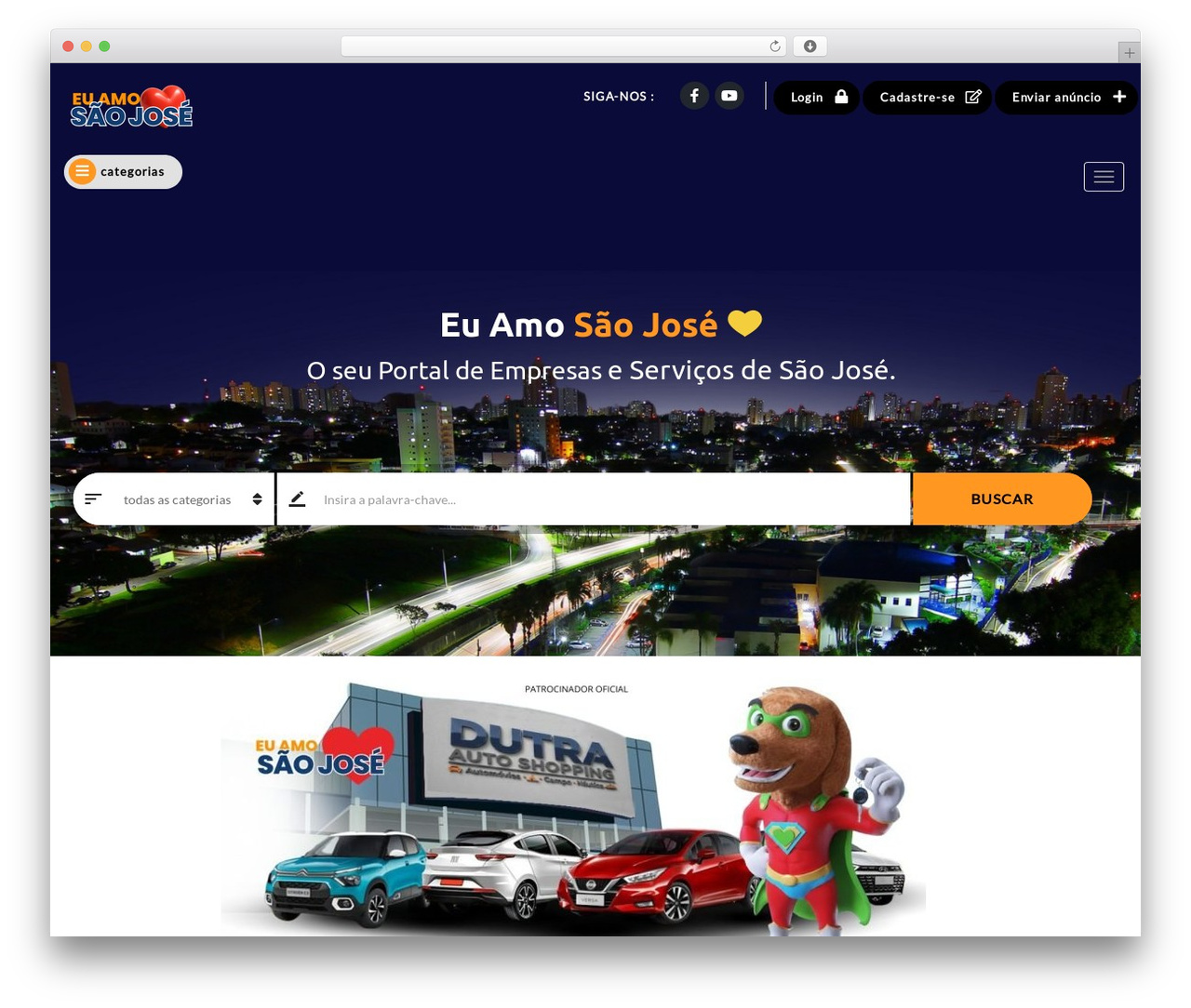 WordPress theme Classiera - euamosaojose.com.br