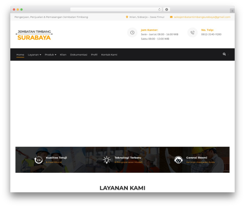 WordPress theme Construction - jembatantimbangsurabaya.com