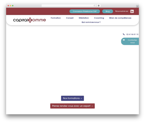 WordPress theme picostrap5 - capitalhomme.fr
