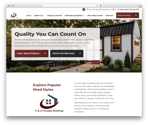 WordPress theme Seadev - hsportablebuildings.com