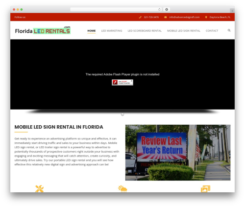 WordPress theme Trowel - floridaledrentals.com