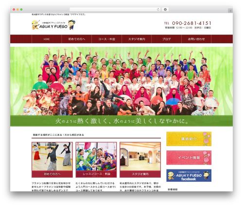 WP theme Template-theme - aguayfuego888.com