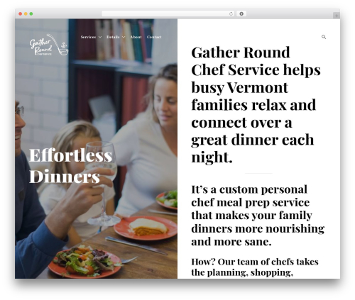 Aperitive theme WordPress - gatherroundchef.com