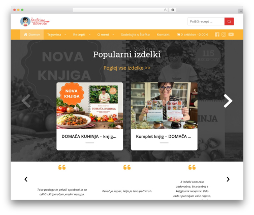 Basil top WordPress theme - stefkinedobrote.si