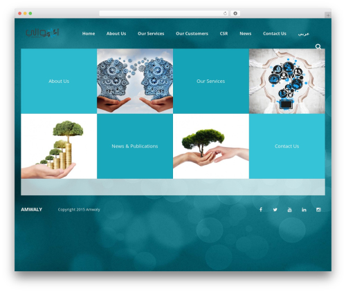 Bokeh WordPress theme - amwaly.com.sa