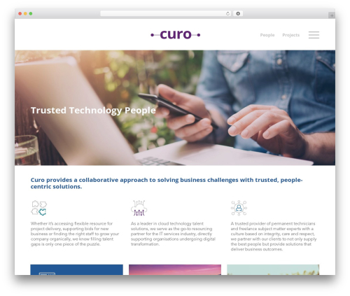 Curo WordPress theme - curoservices.com