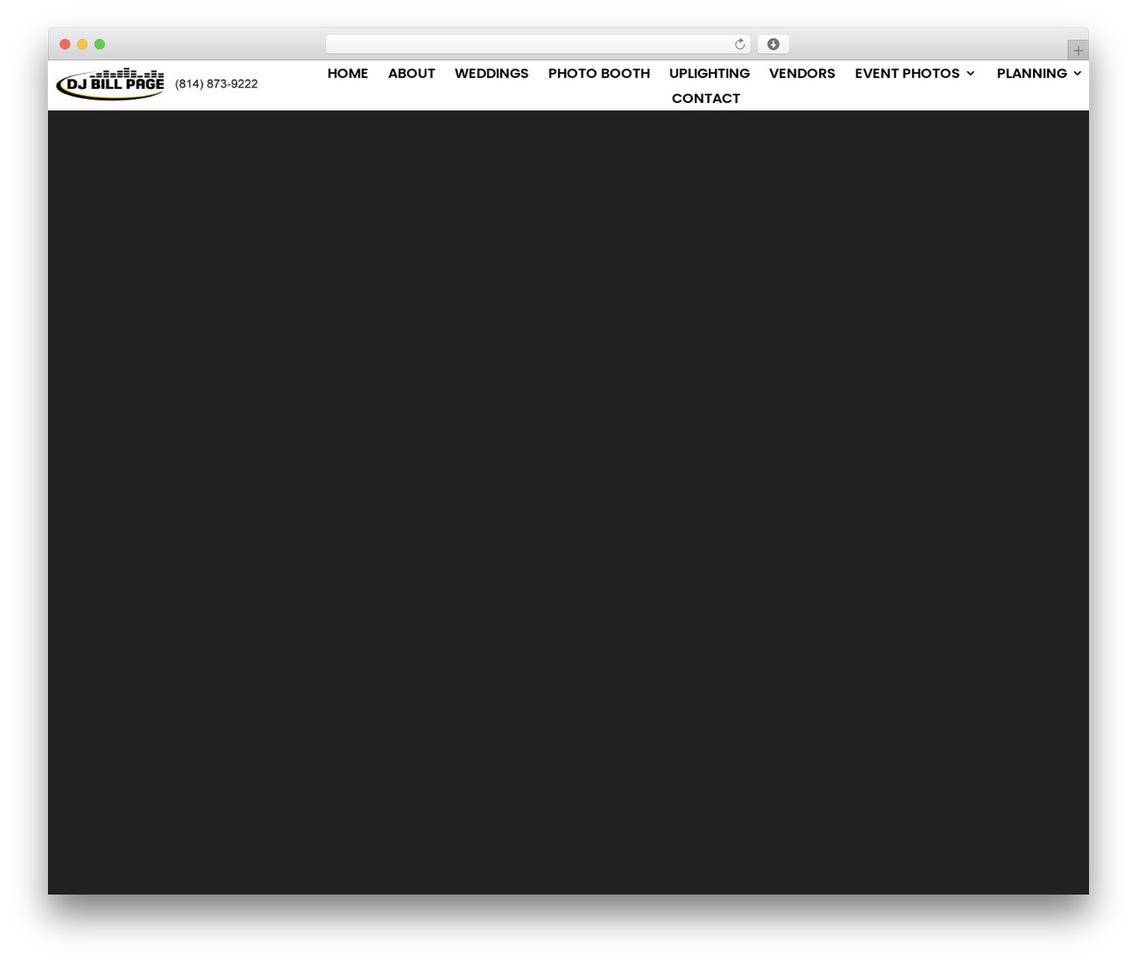 Divi WordPress theme design - djbillpage.com