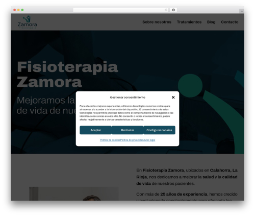 Divi WordPress theme - fisioterapiazamora.com