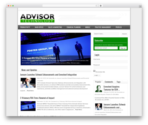Wp stock ticker WordPress plugin - advisortechnology.com