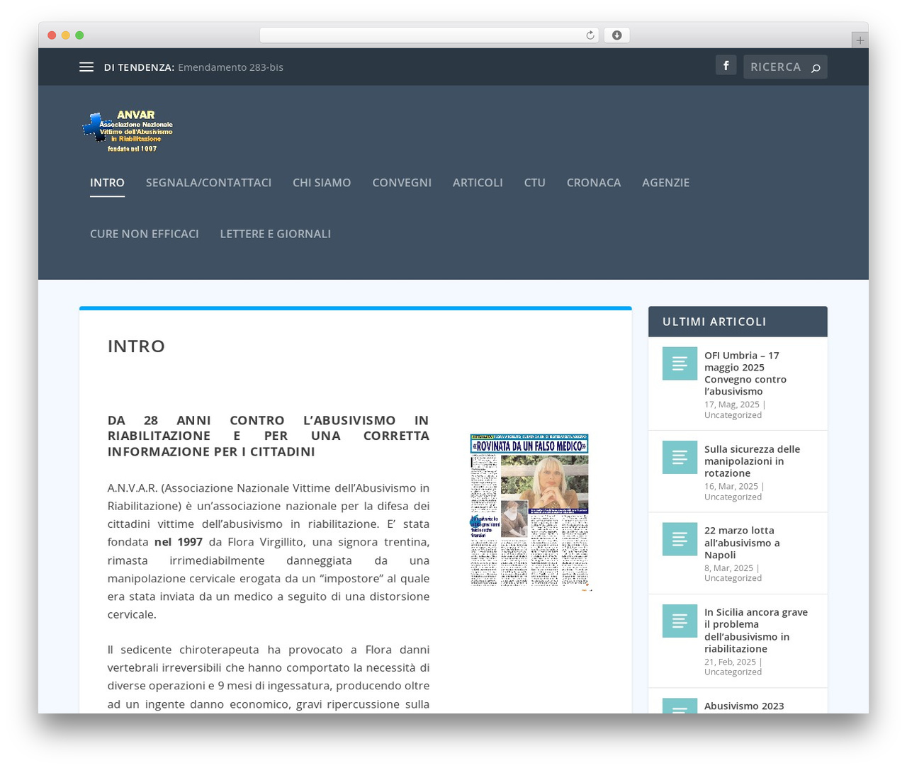 Extra WP theme - abusivismoinriabilitazione.it