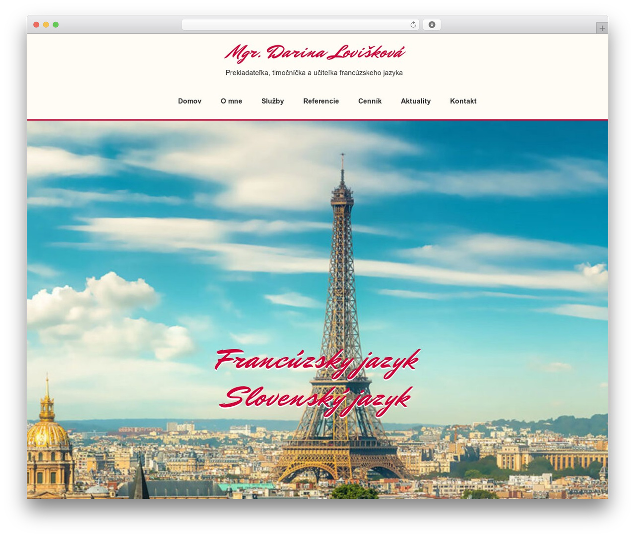 Genesis WordPress theme - francuzstinarka.sk