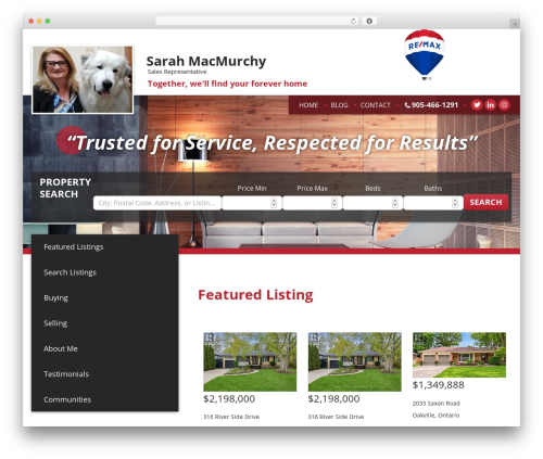 IXACT Framework WordPress theme - sarahmacmurchy.com