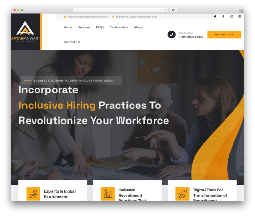 Oitech WordPress theme - aftabanwarsolutionsinc.com