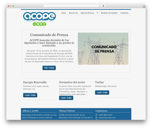 Orbit theme WordPress - acope.com