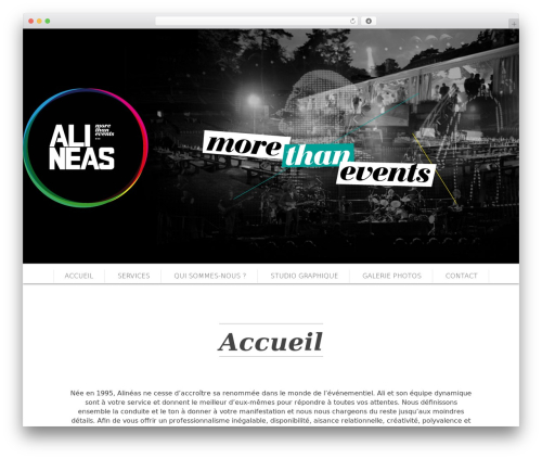 SCRN WordPress theme - alineas.be
