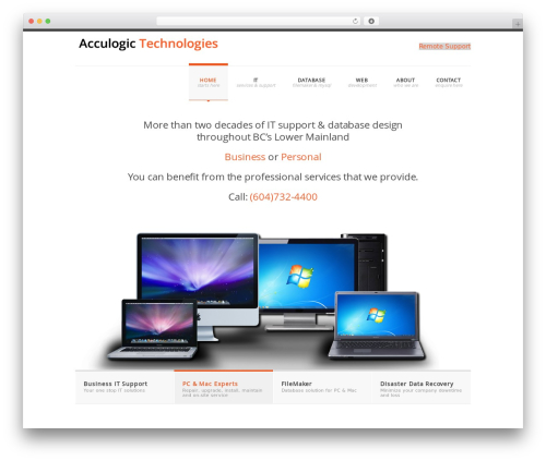 SmartStart WP theme WordPress - acculogic.ca