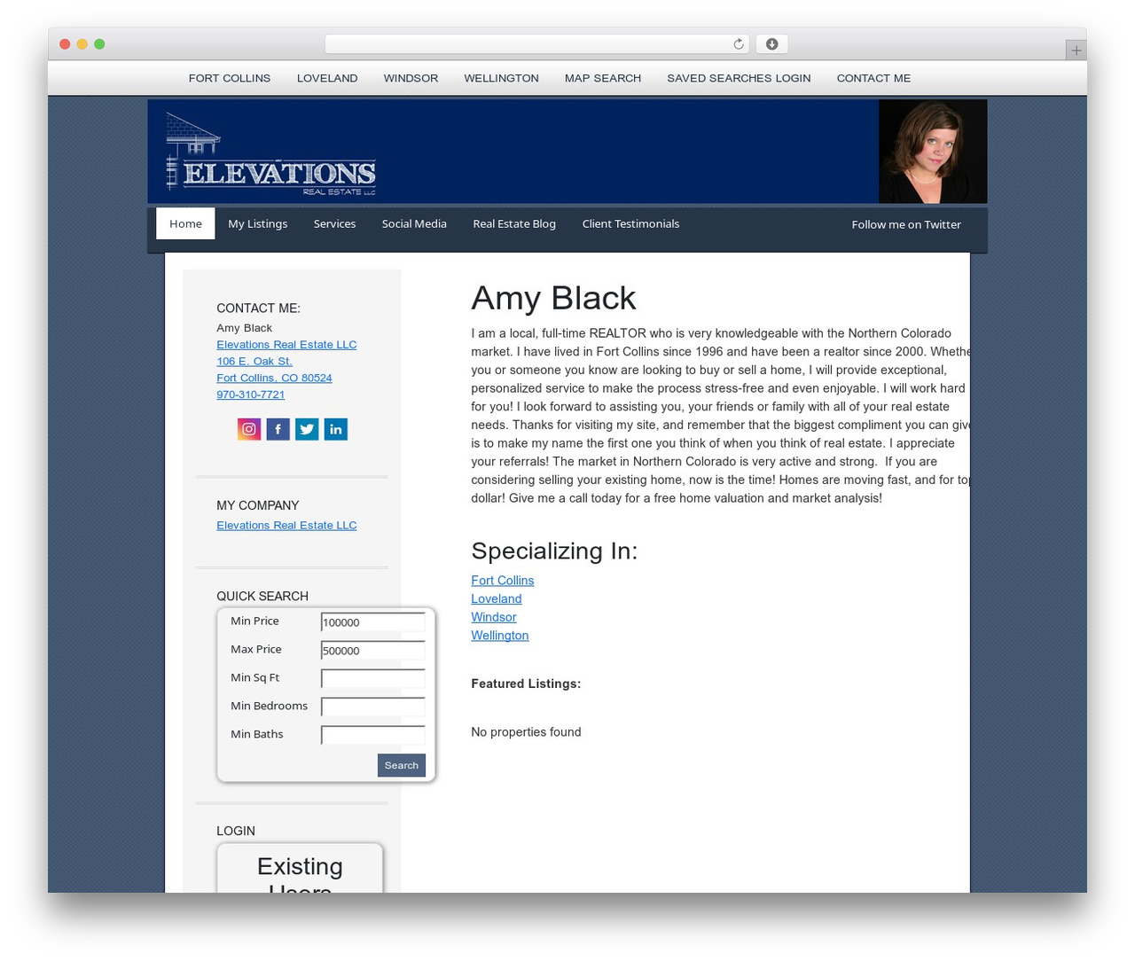 Theme WordPress AgentPress Two - amyblackcolorado.com