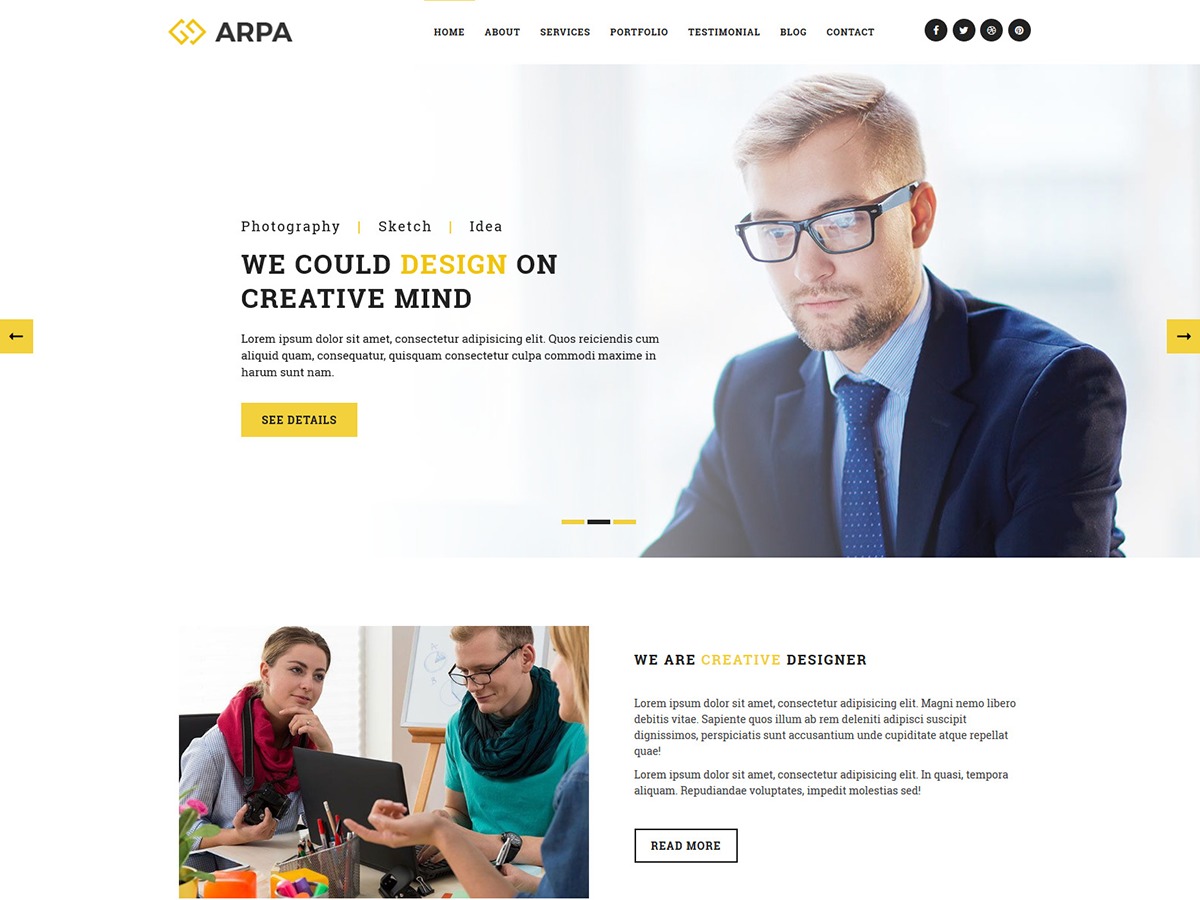 Theme WordPress ARPA Theme WordPress ARPA