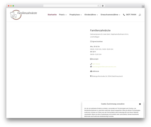 Theme WordPress Divi - familienzahnaerzte.com