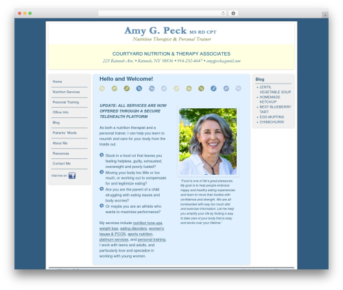 Theme WordPress Weaver II - amygpeck.com