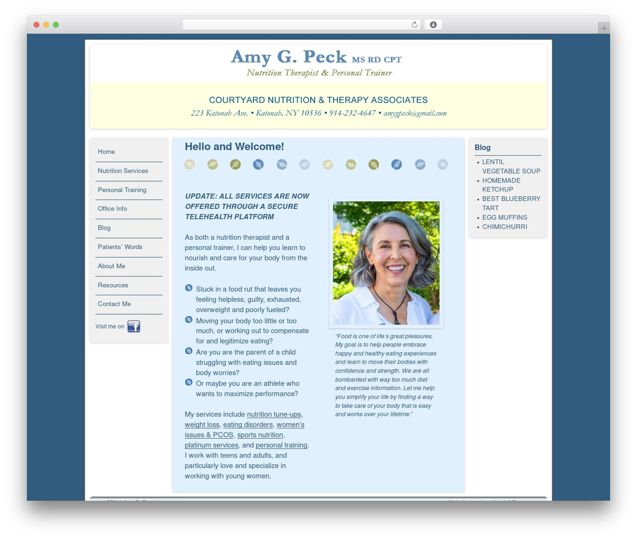 Theme WordPress Weaver II - amygpeck.com