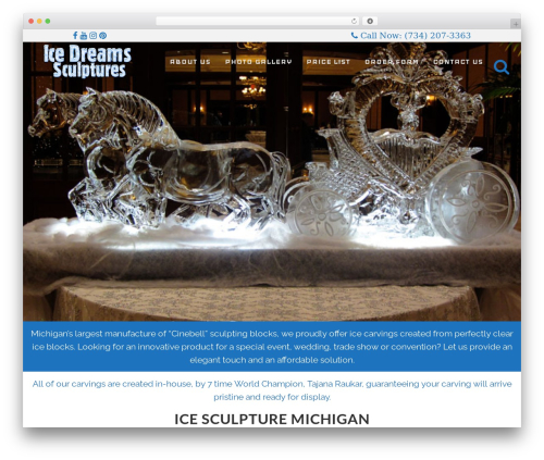 Theme WordPress Webvana - ice-sculptures.net