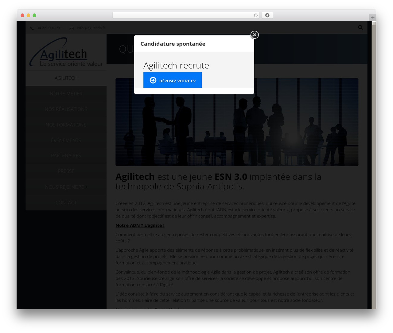 Vertikal WordPress theme - agilitech.fr